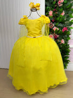 Vestido Banana Club Longo Diamante Amarelo
