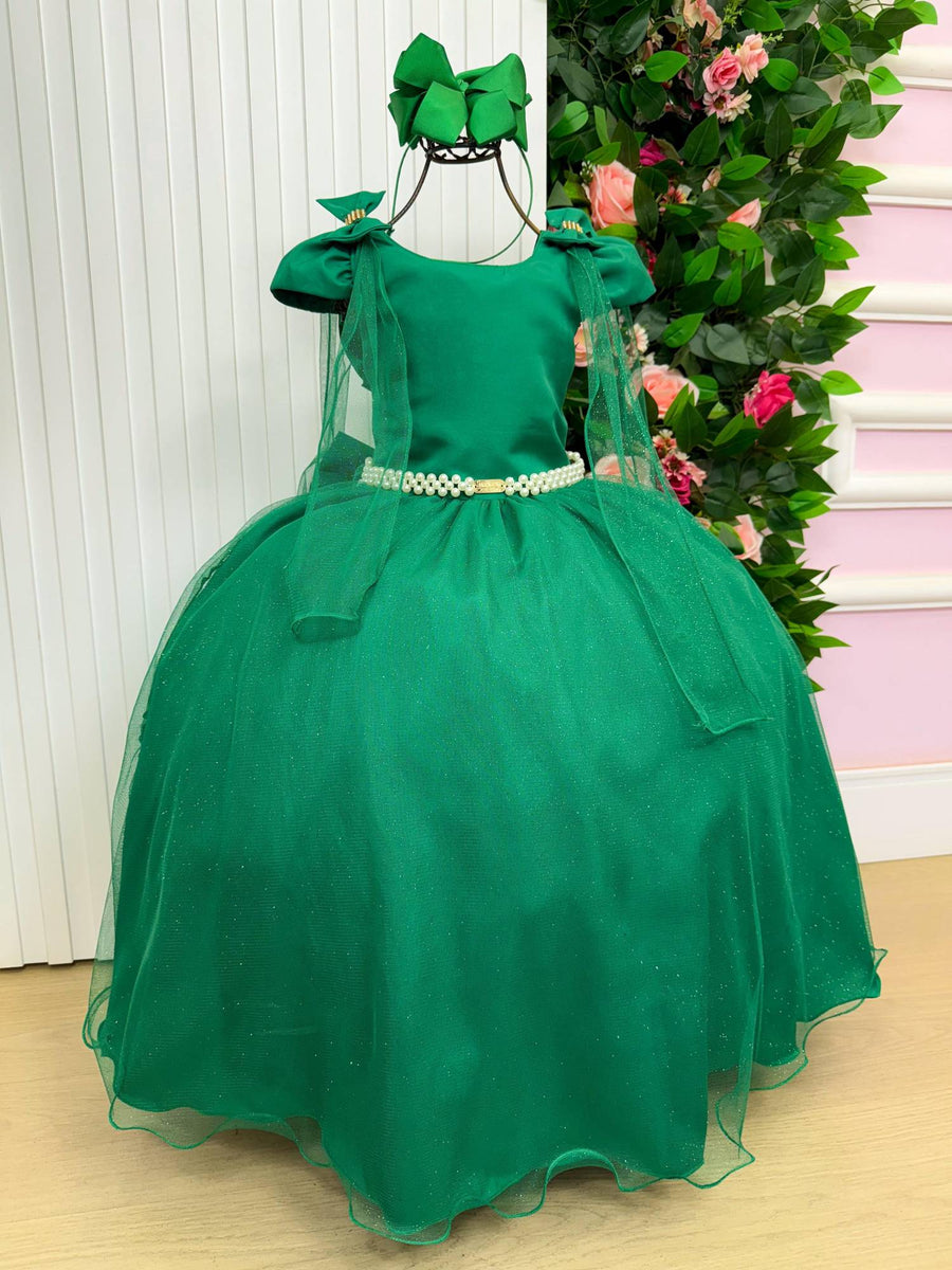 Vestido Banana Club Longo Diamante Verde Bandeira