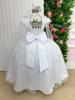 Vestido Banana Club Longo Diamante Branco