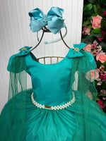 Vestido Banana Club Longo Diamante Verde Jade