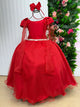 Vestido Banana Club Longo Diamante Vermelho
