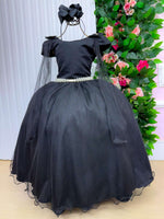 Vestido Banana Club Longo Diamante Preto