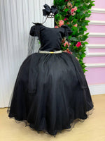 Vestido Banana Club Longo Diamante Preto