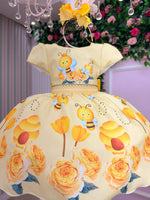 Vestido Temáticos Kids Abelha - Abelhinha