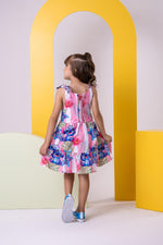 Vestido Temáticos Ysa Kids Stitch Rosa