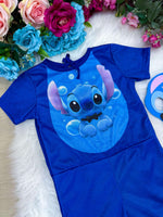 Fantasia Menino Stitch Azul
