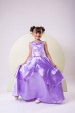 Fantasia Longa Princesa Belli Princesa Lilas Modelo 3