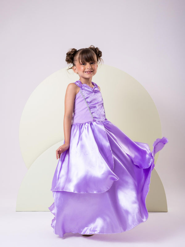 Fantasia Longa Princesa Belli Princesa Lilas Modelo 3