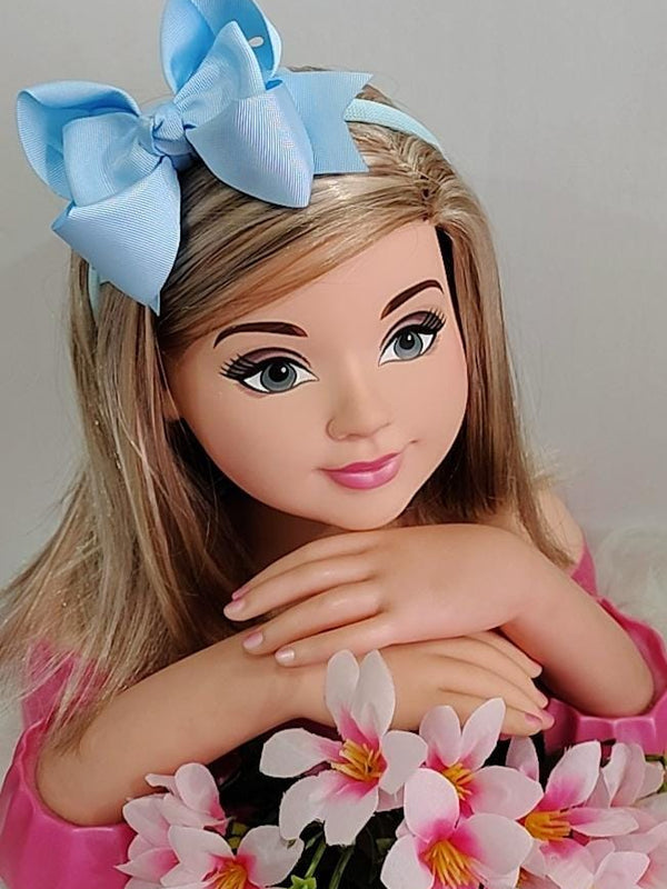 Tiara Belli Laço Azul Bebe