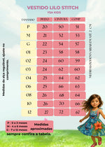Vestido Temáticos Ysa Kids Stitch Rosa