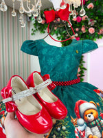 Vestido Banana Club Teddy Natalino Verde