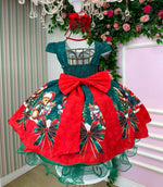 Vestido Banana Club Teddy Natalino Verde