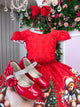 Vestido Banana Club Teddy Natalino Vermelho