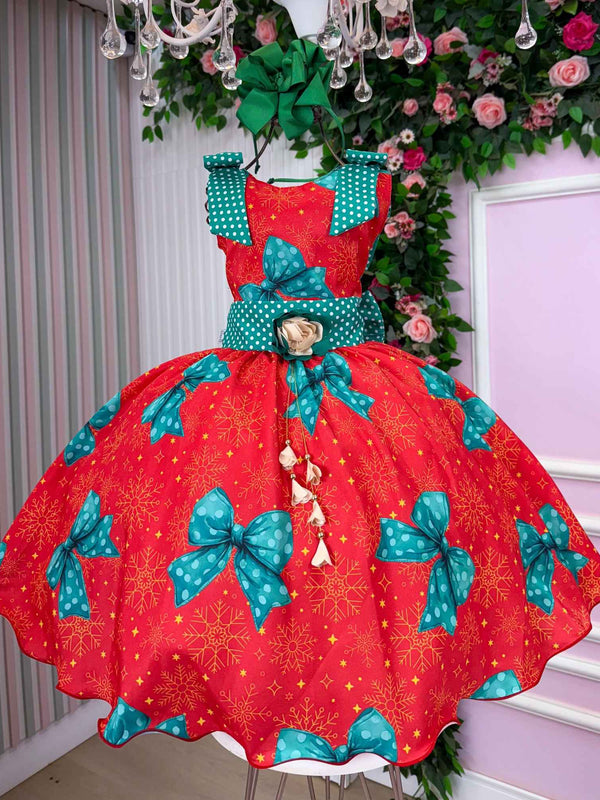 Vestido Marie Alegria de Natal Vermelho