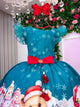 Vestido Marie Floco De Neve Verde - Natal