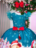 Vestido Marie Floco De Neve Verde - Natal