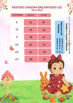 Vestido Vila Lele Jardim das Borboletas Baby Liz Pink