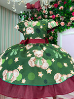 Vestido Banana Club Encanto de Natal Verde