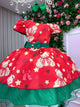 Vestido Banana Club Encanto de Natal Vermelho