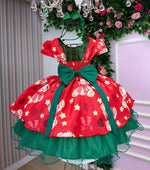 Vestido Banana Club Encanto de Natal Vermelho