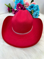 Kit Conjunto Blogueirinha Boiadeira Jeans Rosa + Chapéu