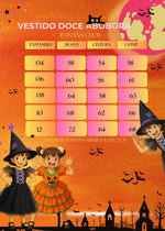 Vestido Tematicos Kids Halloween Doce Abóbora