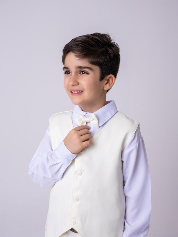 Conjunto Miss Cherry Social Leonardo Colete Amarelo Claro