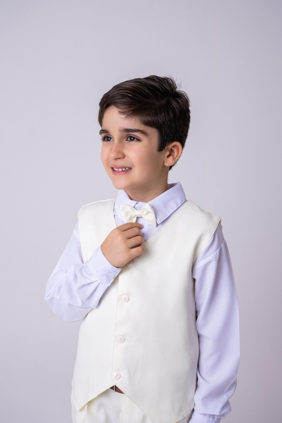 Conjunto Miss Cherry Social Leonardo Colete Amarelo Claro