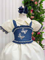 Vestido Blogueirinha Jhenni Off + Colete Jeans