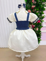 Vestido Blogueirinha Jhenni Off + Colete Jeans