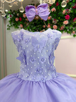 Vestido Marie Jardim das Borboletas Lilas Viviane