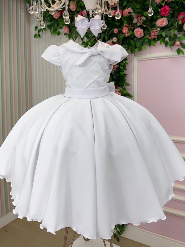 Vestido Bella Child Ravena Branco