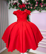 Vestido Bella Child Ravena Vermelho
