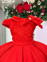 Vestido Bella Child Ravena Vermelho