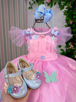 Vestido Marie Jardim Encantado Isis Luxinho Rosa