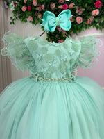 Vestido Menina Bonita Angelie Verde Menta