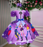 Vestido Tematicos Luxo Guerreiras Musical