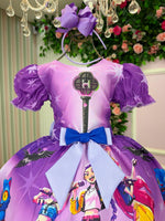 Vestido Tematicos Luxo Guerreiras Musical