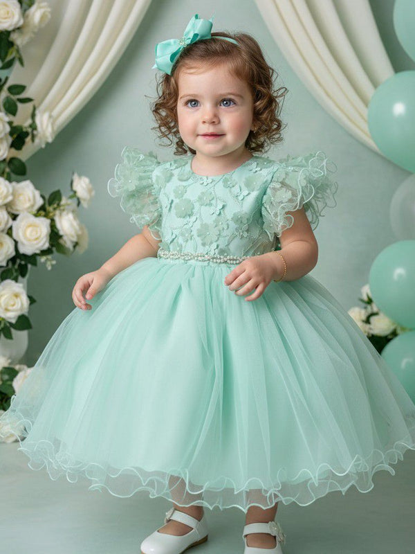Vestido Menina Bonita Angelie Verde Menta