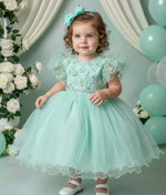 Vestido Menina Bonita Angelie Verde Menta