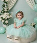 Vestido Menina Bonita Angelie Verde Menta