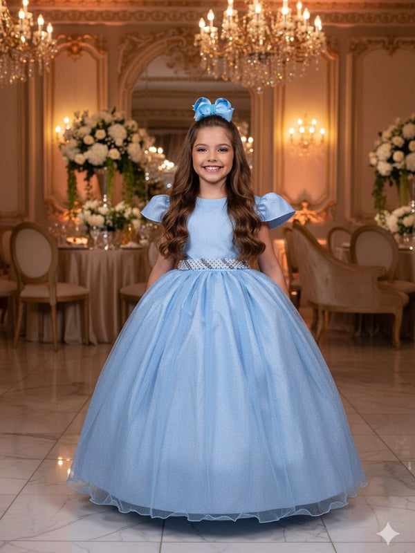 Vestido Marie Longo Heloisa Azul Bebe