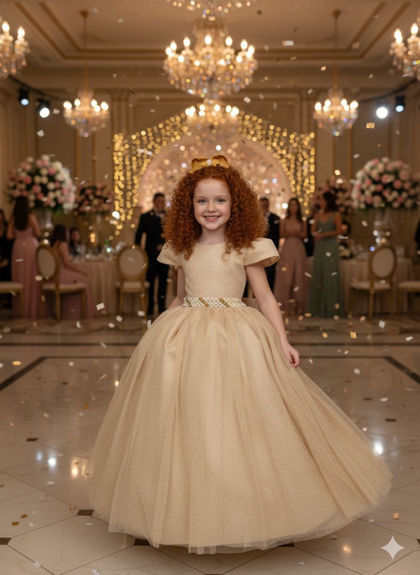 Vestido Longo Marie Heloísa Dourado