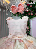 Vestido Mini Miss Luara Florido Pessego