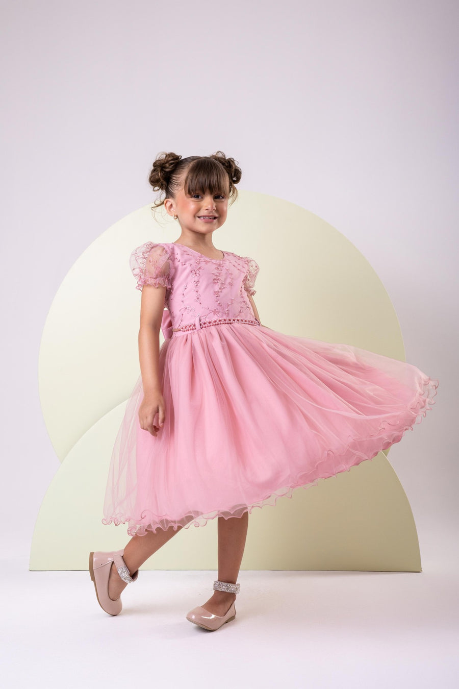 Vestido Infantil Menina Bonita Milene Rose