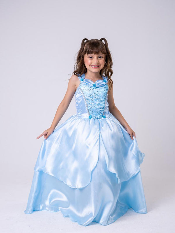 Fantasia Princesa Belli Longa Princesa Azul Modelo 3