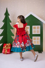 Vestido Marie Alegria do Noel Vermelho - Natal
