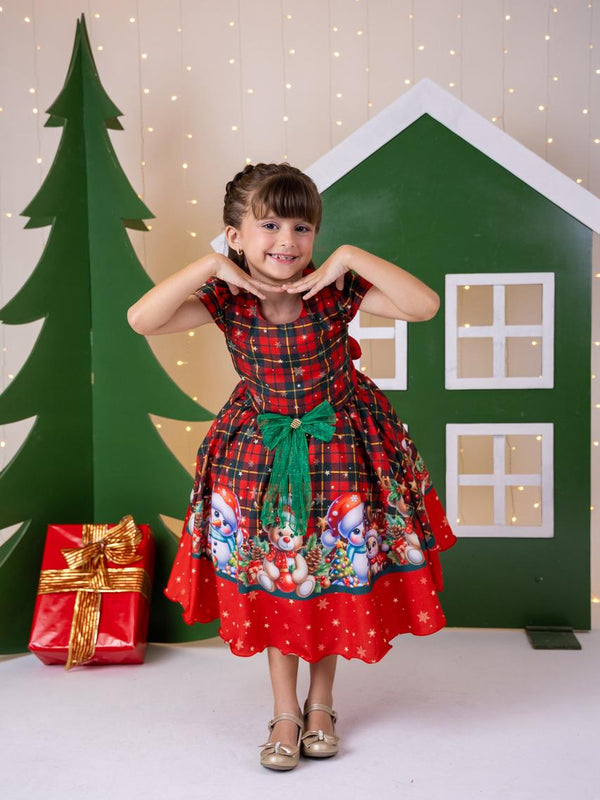 Vestido Marie Magia De Natal Vermelho