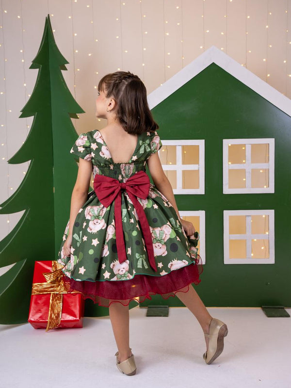 Vestido Banana Club Encanto de Natal Verde