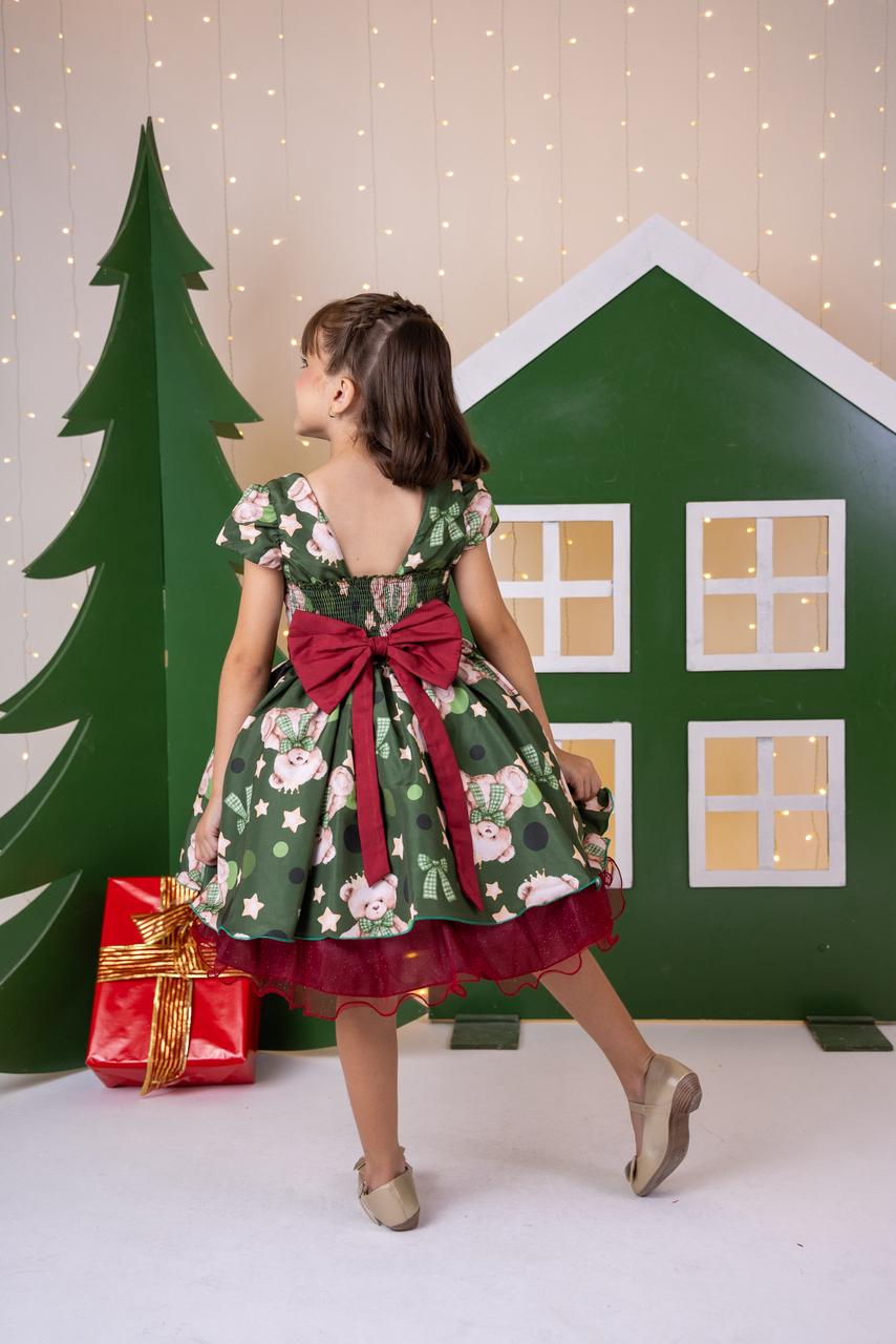 Vestido Banana Club Encanto de Natal Verde